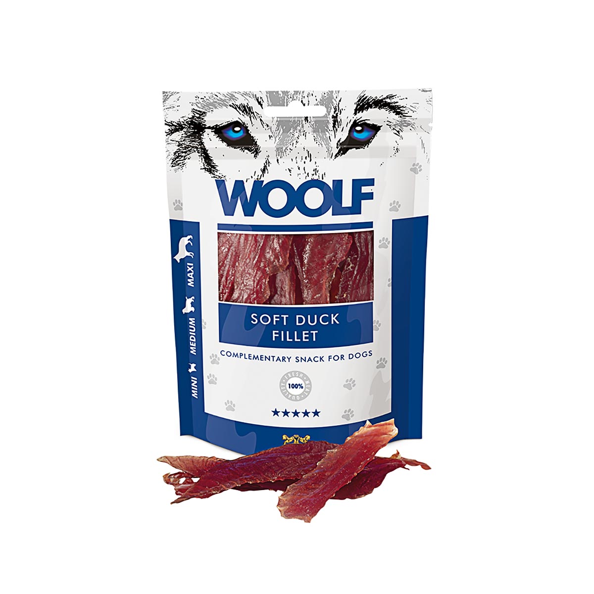Woolf Hondensnacks Duck Jerkey