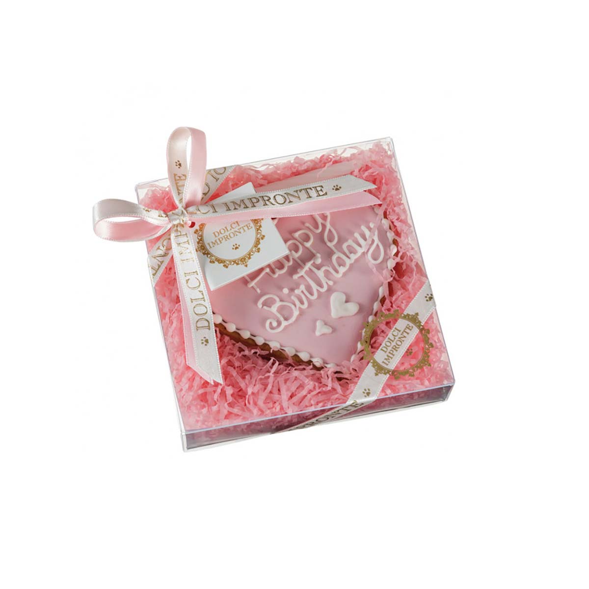 Dolci Impronte Hondensnacks Birthday Heart Pink