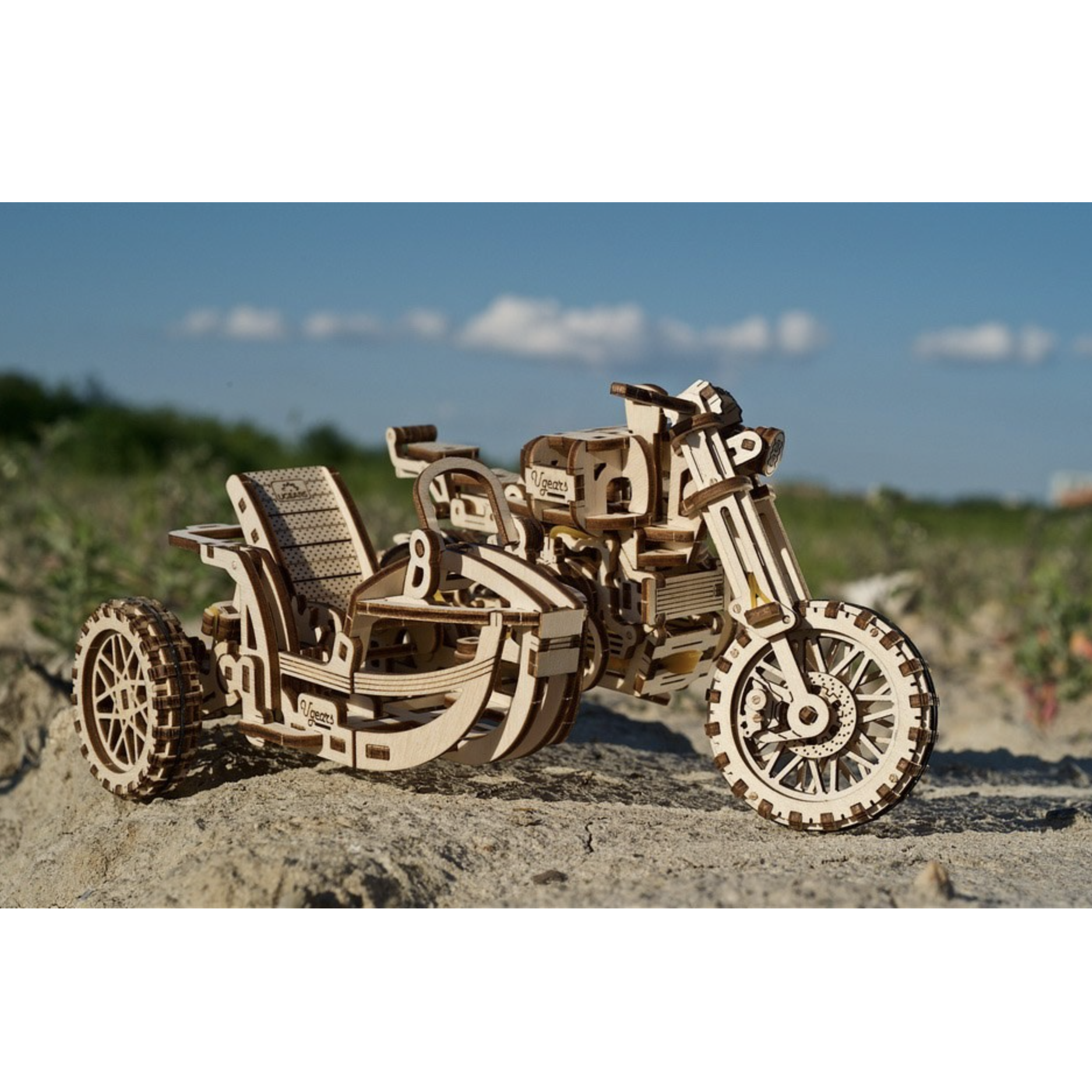 Ugears Motorcycle Scrambler Ugr-10 With Sidecar