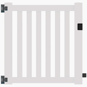 Athena 4' x 4' Closed Top White Gate