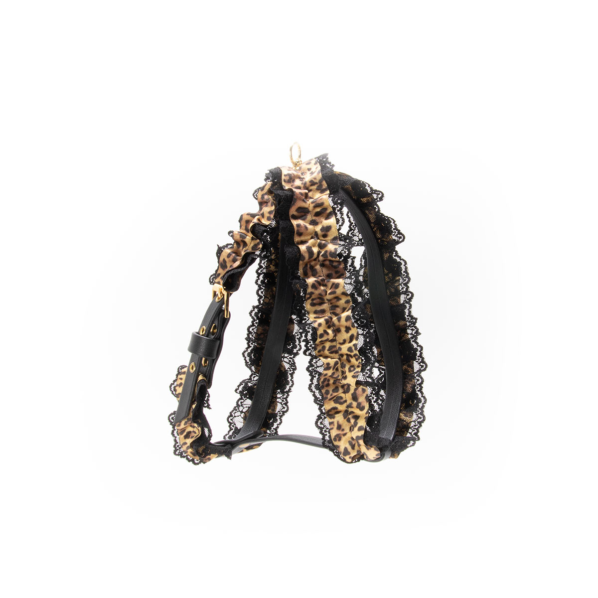 Charlotte's Dress Hondentuig Asia Leopard Black M
