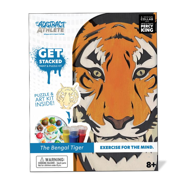 Get Stacked Paint and Puzzle Kit - The Bengal Tiger