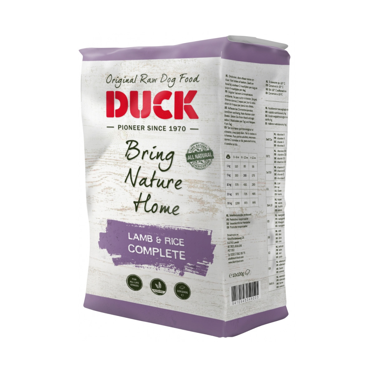 Duck Vers Vlees Lam & Rijst