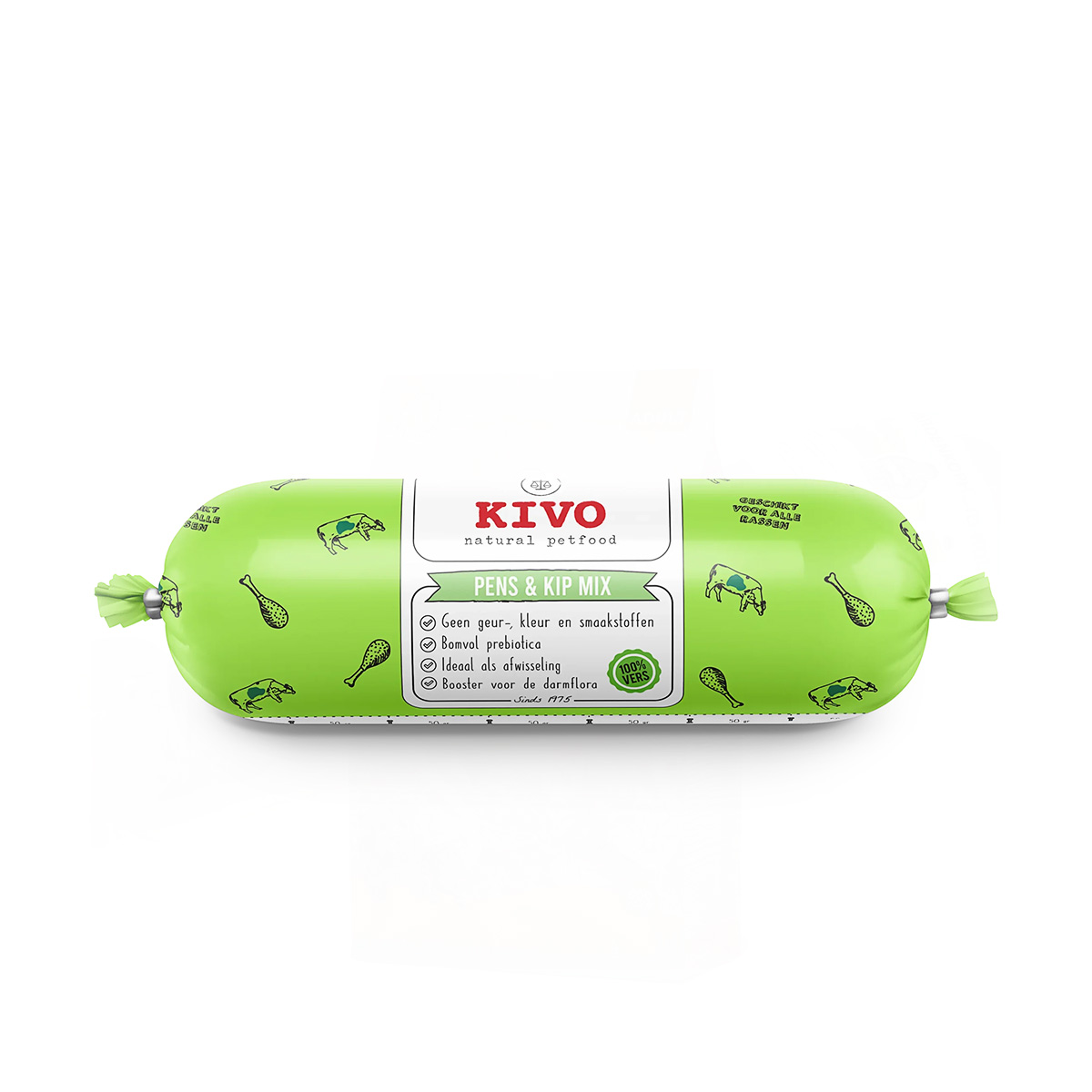 Kivo Vers Vlees Pens & Kip 500g
