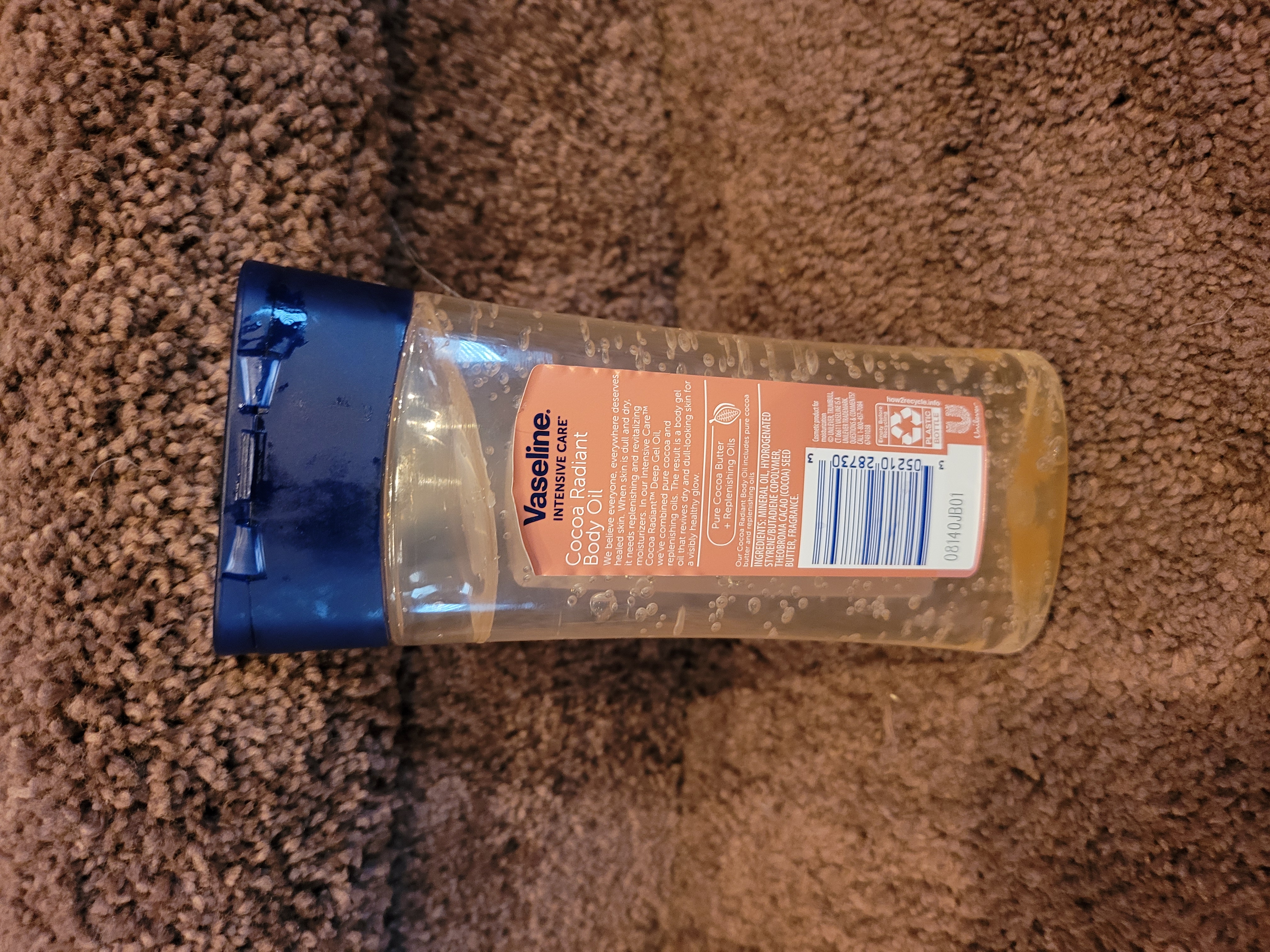 vaseline intensive care cocoa radiant with pure cocoa butter gel oil