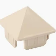 Tan Vinyl Cap 1 1/2" x 1 1/2" Sharp Picket