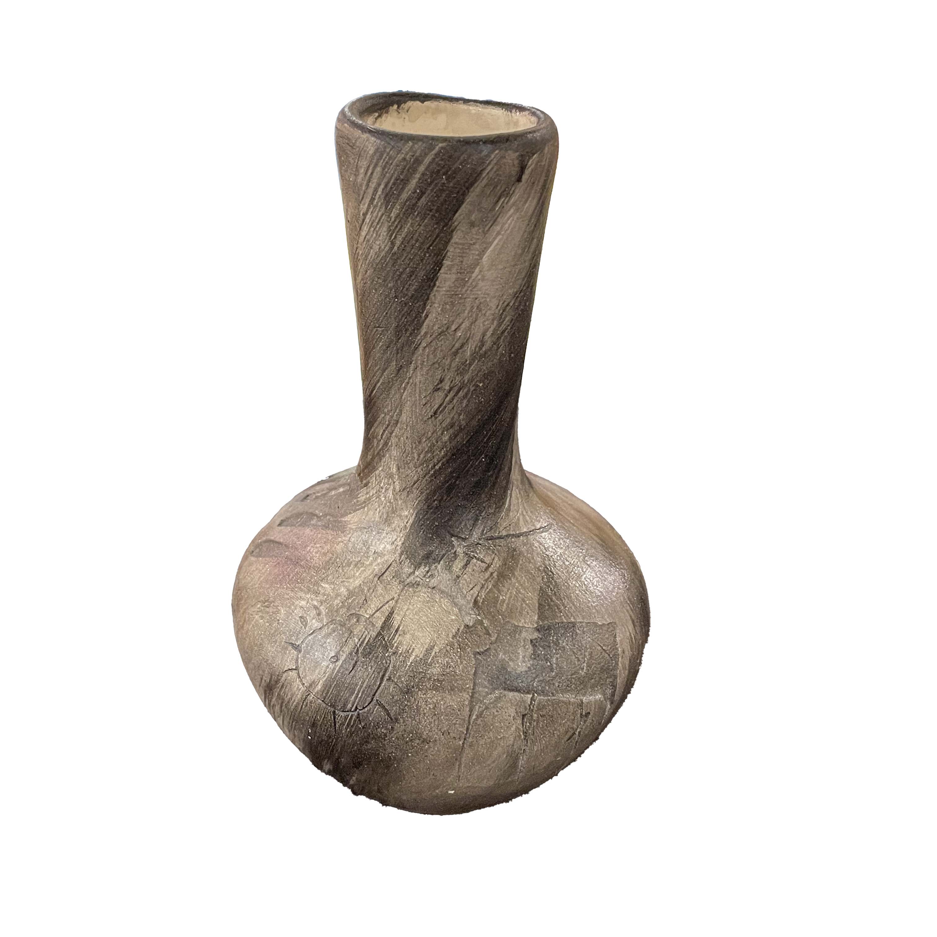 "MINI FLOWER VASE" Petroglyph Pottery 5.5x3.5