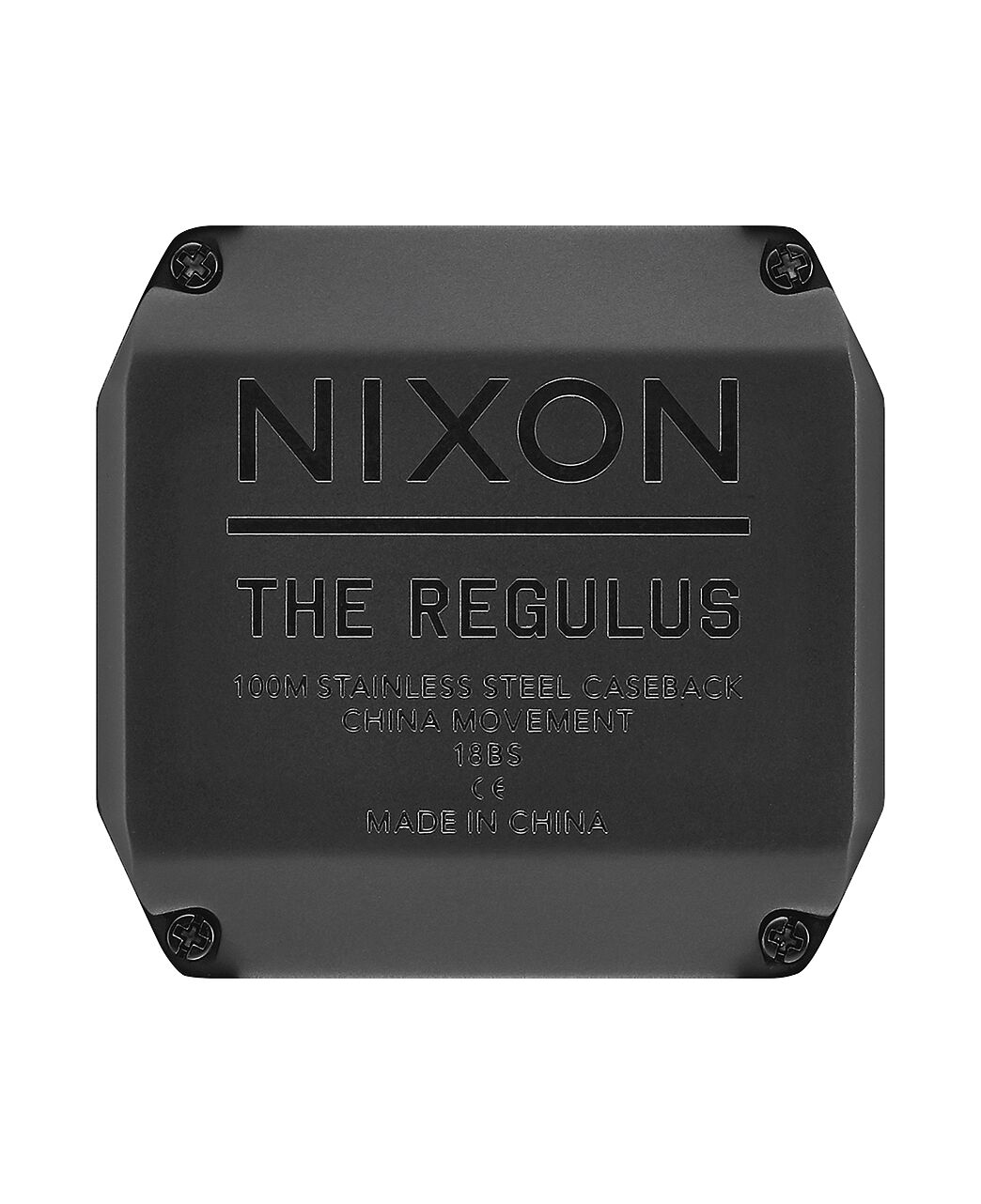 Nixon Regulus Digital Watch Surplus Carbon LCD Display 100m Water 