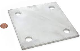 Galv. Plate 6" x 6" x 1/4"