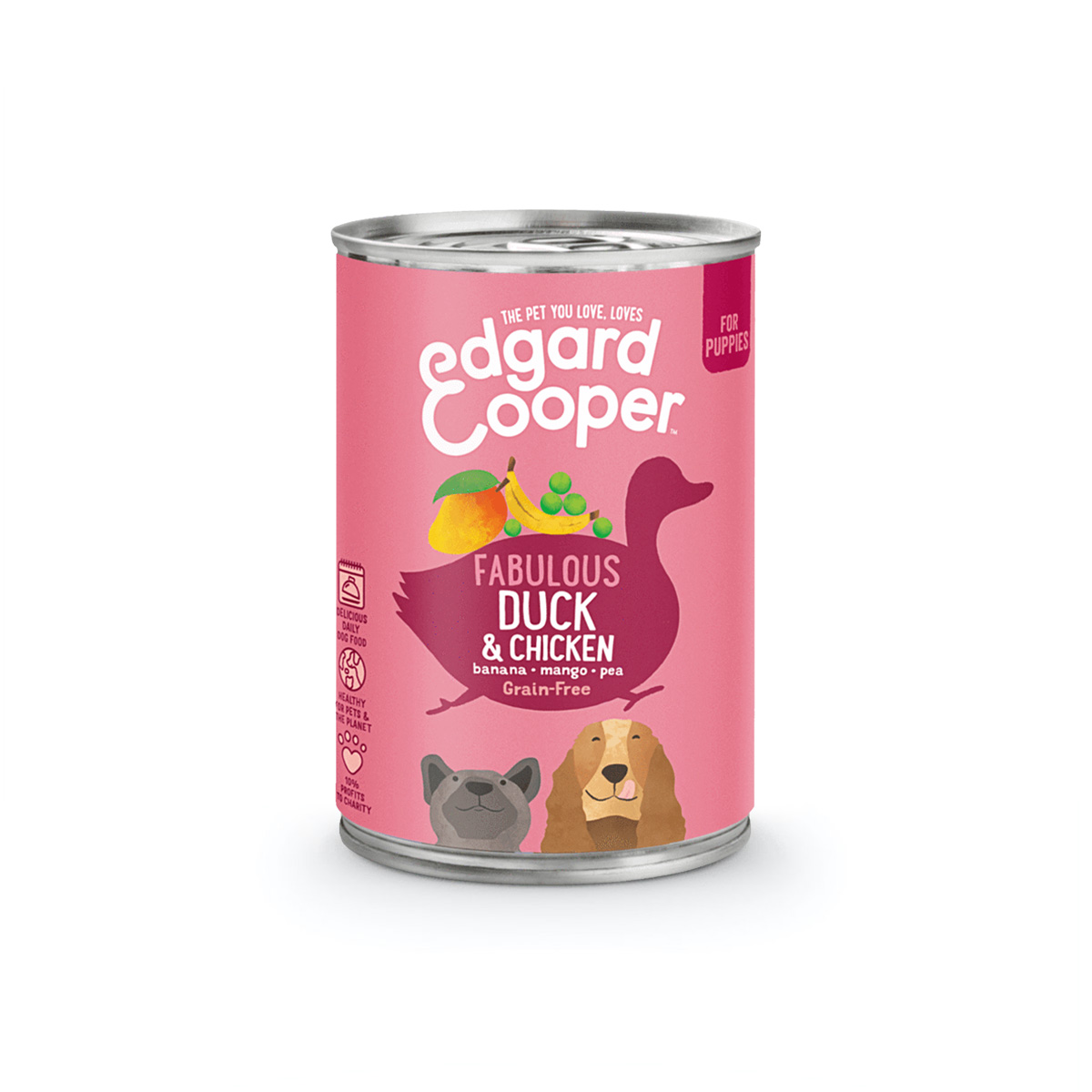 Edgard & Cooper Blikvoeding Hond Duck & Chicken Puppy