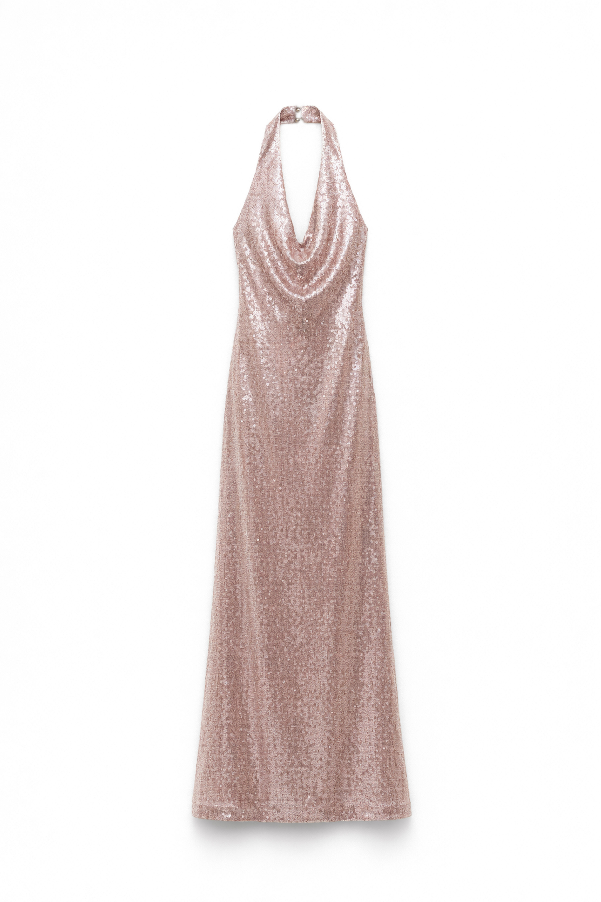 Halter Dress, Color: Taupe, Size: S/M