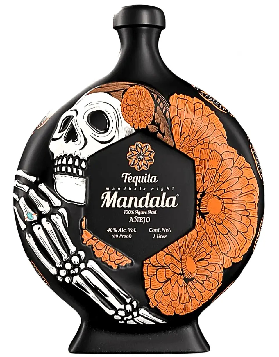 Mandala Tequila Anejo Life After Death Dia De Muertos 80Proof 1 Ltr