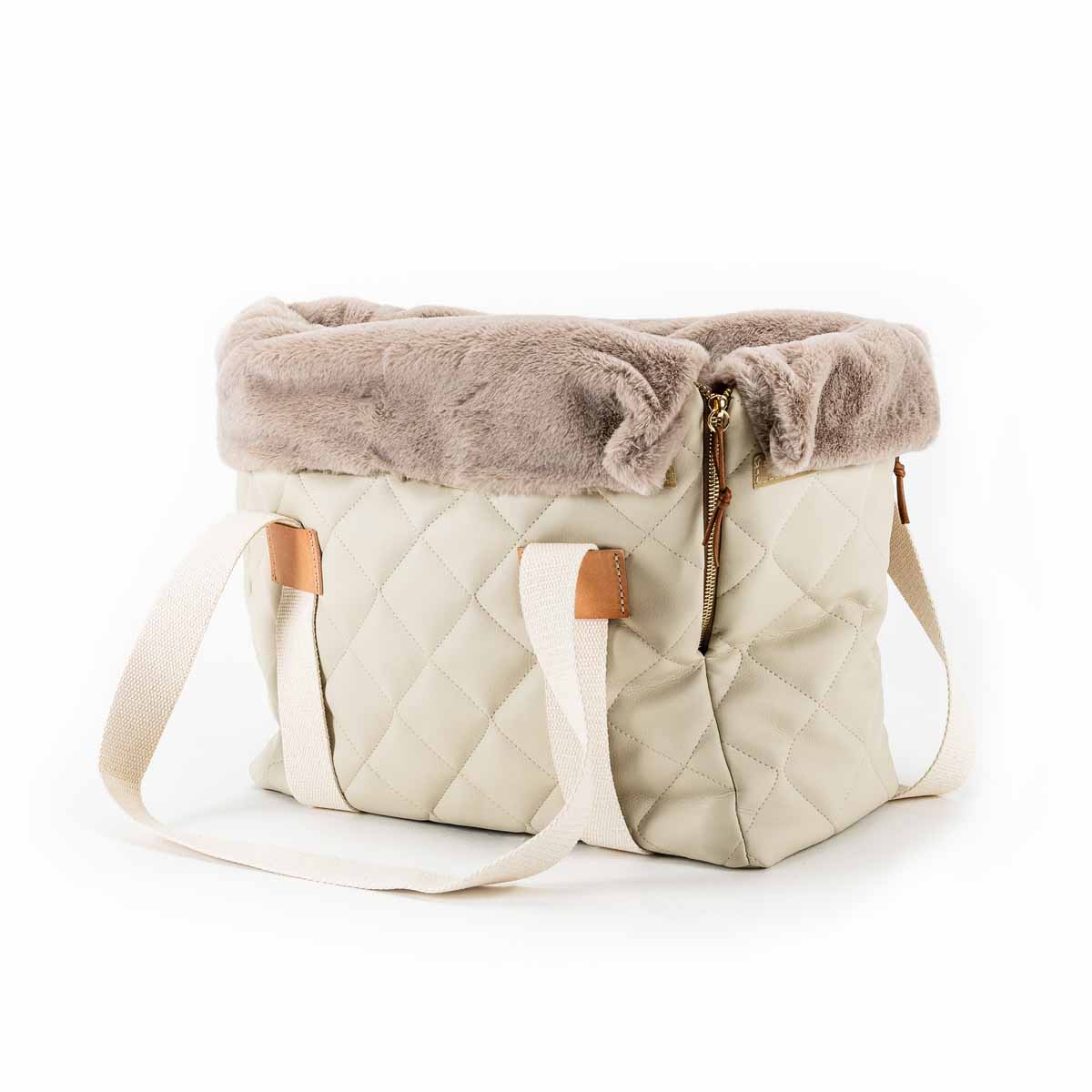 Bau Baru Hondentas Annalisa Fur Beige