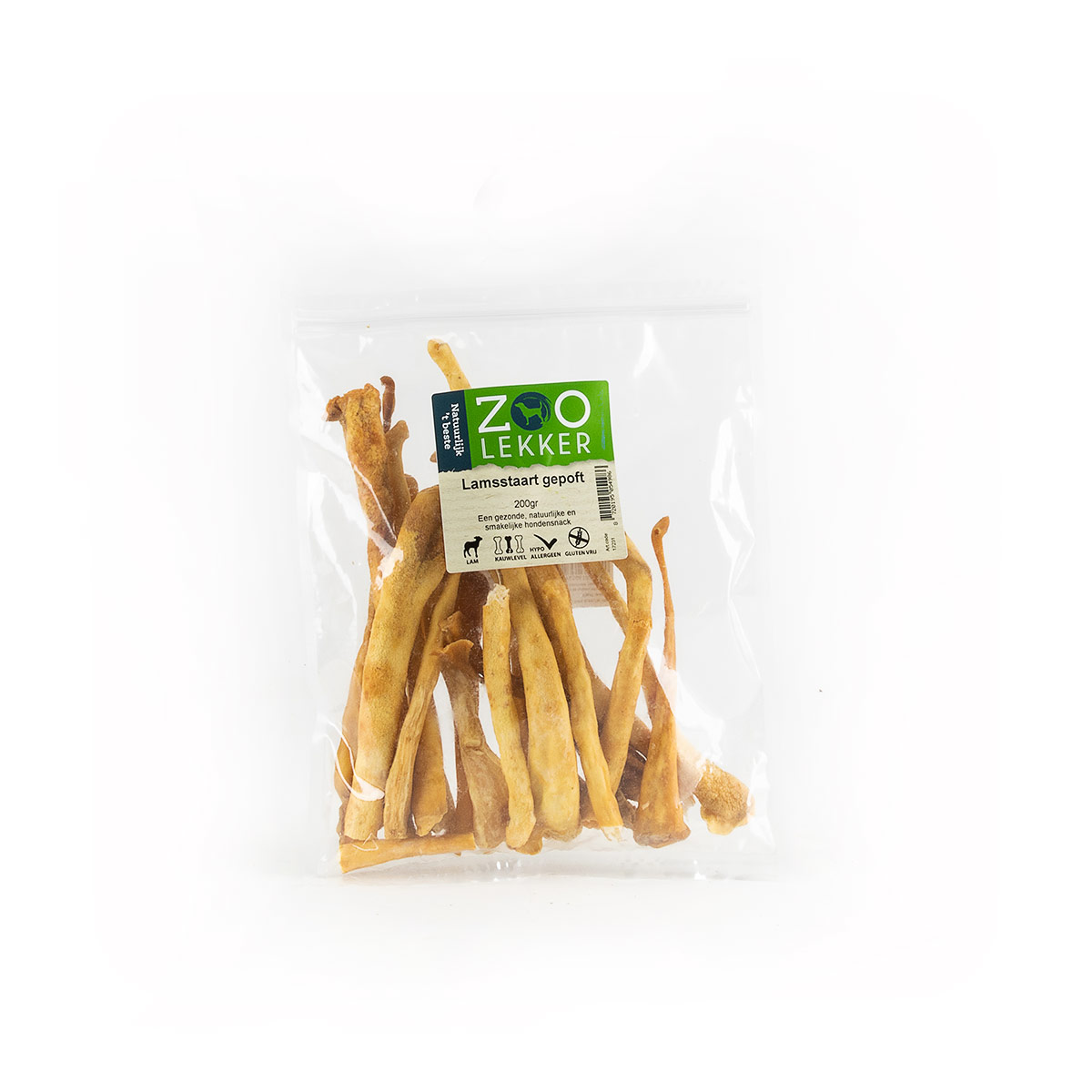 Zoo Lekker Kauwsnack Lamsstaart Gepoft