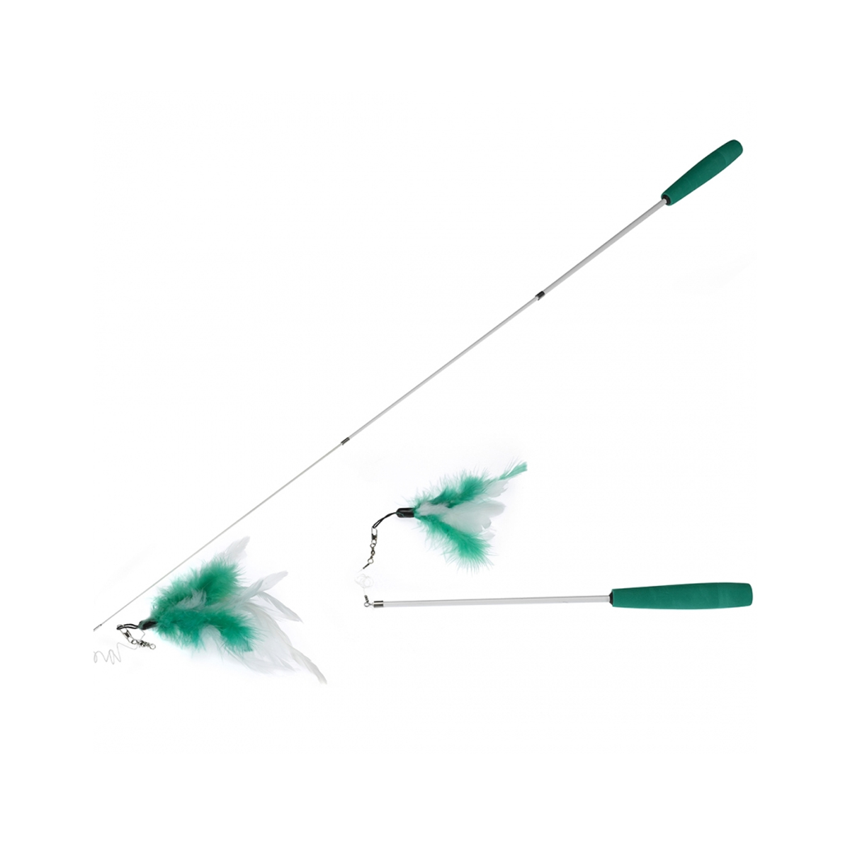 Ebi Kattenhengel Fishing Rod Telescope Groen