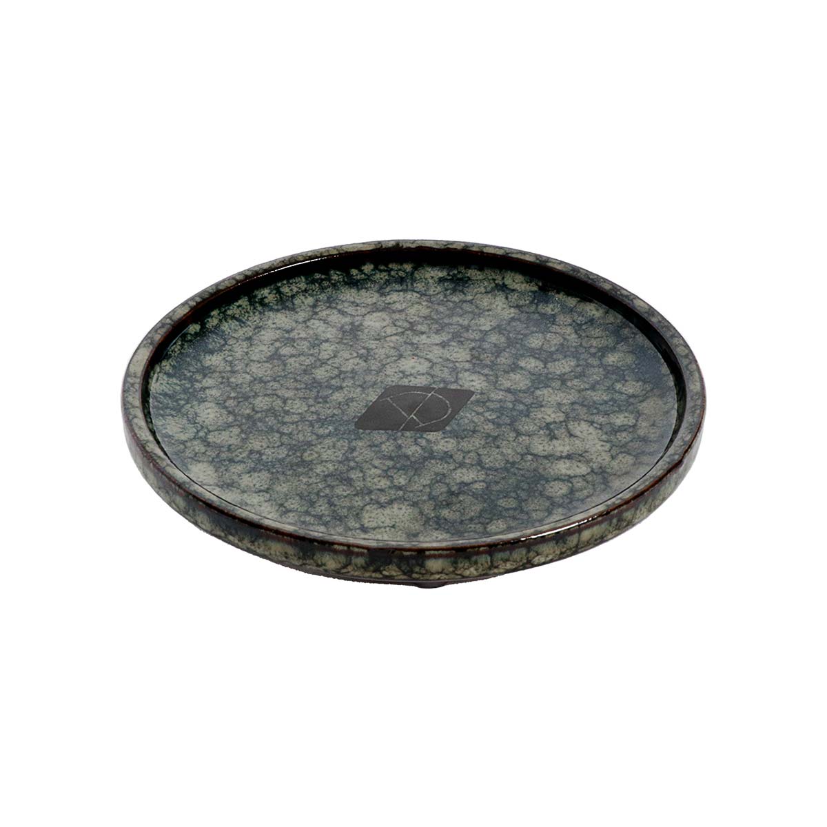 D&D Voerbak Plate Kat Jasper Groen Marble