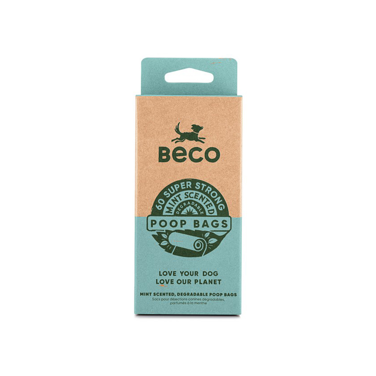 Beco Bags Poepzakjes Mint 4 rolletjes