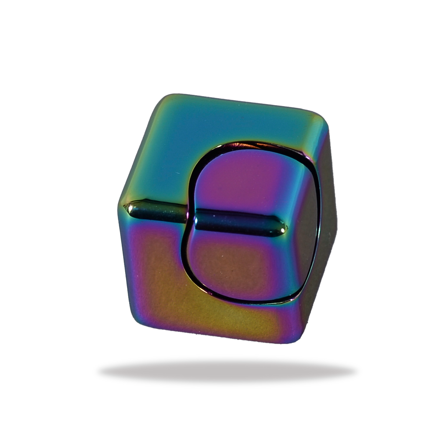 Spin Cube Metal Spinner Fidget