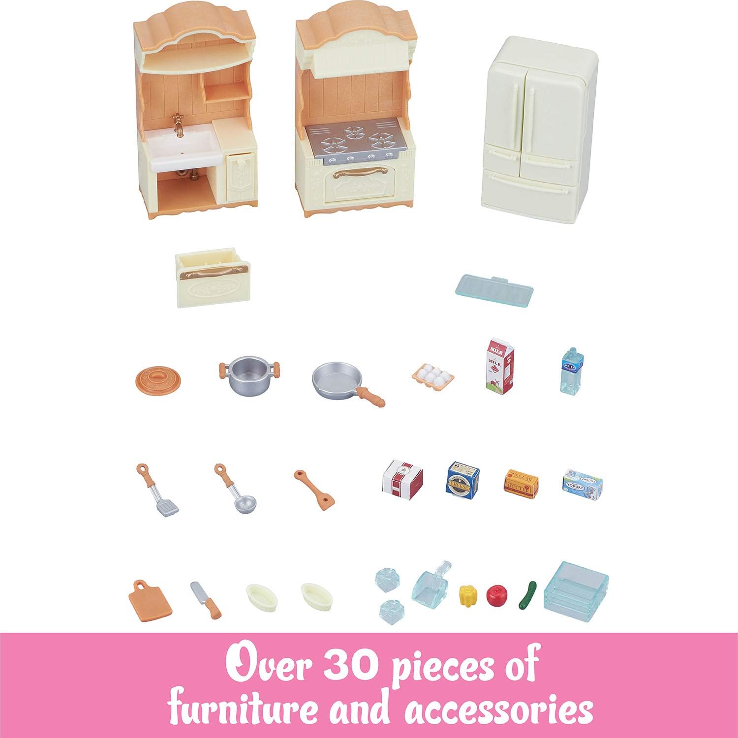 CC Kitchen & Fridge Kitchen Play Set