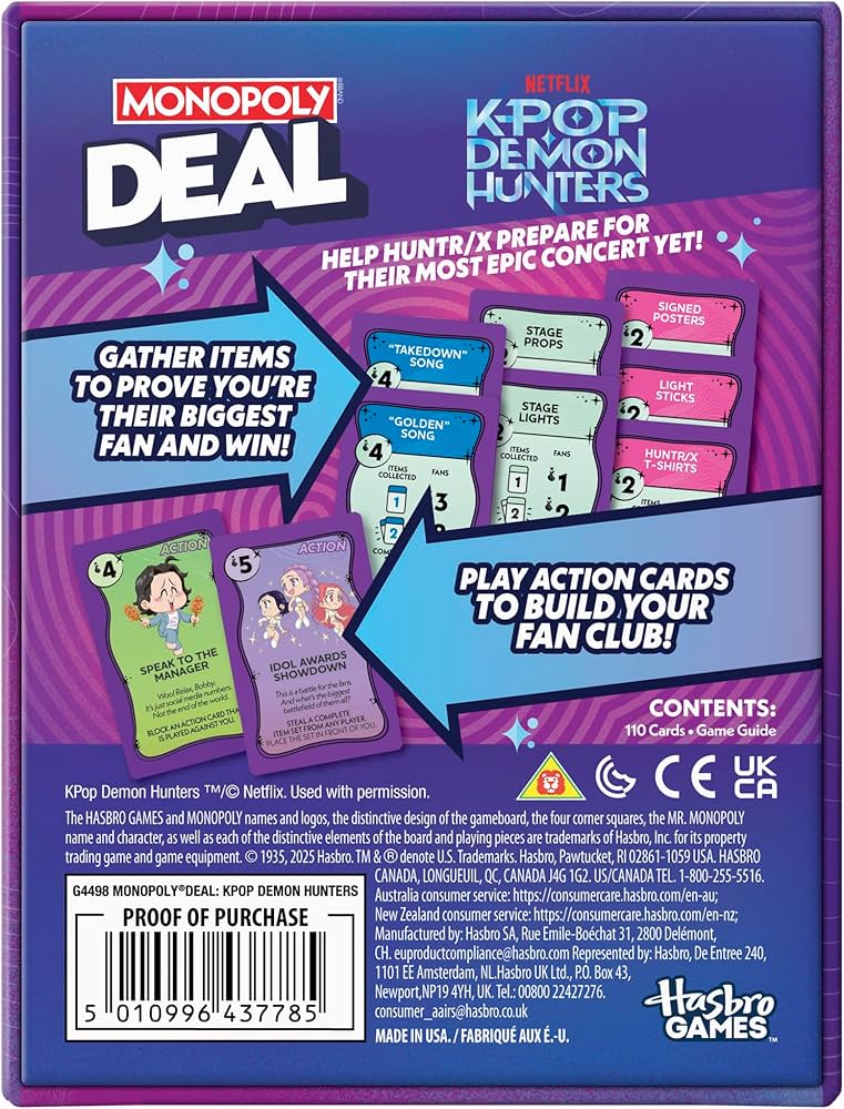 Monopoly Deal - KPop Deamon Hunters