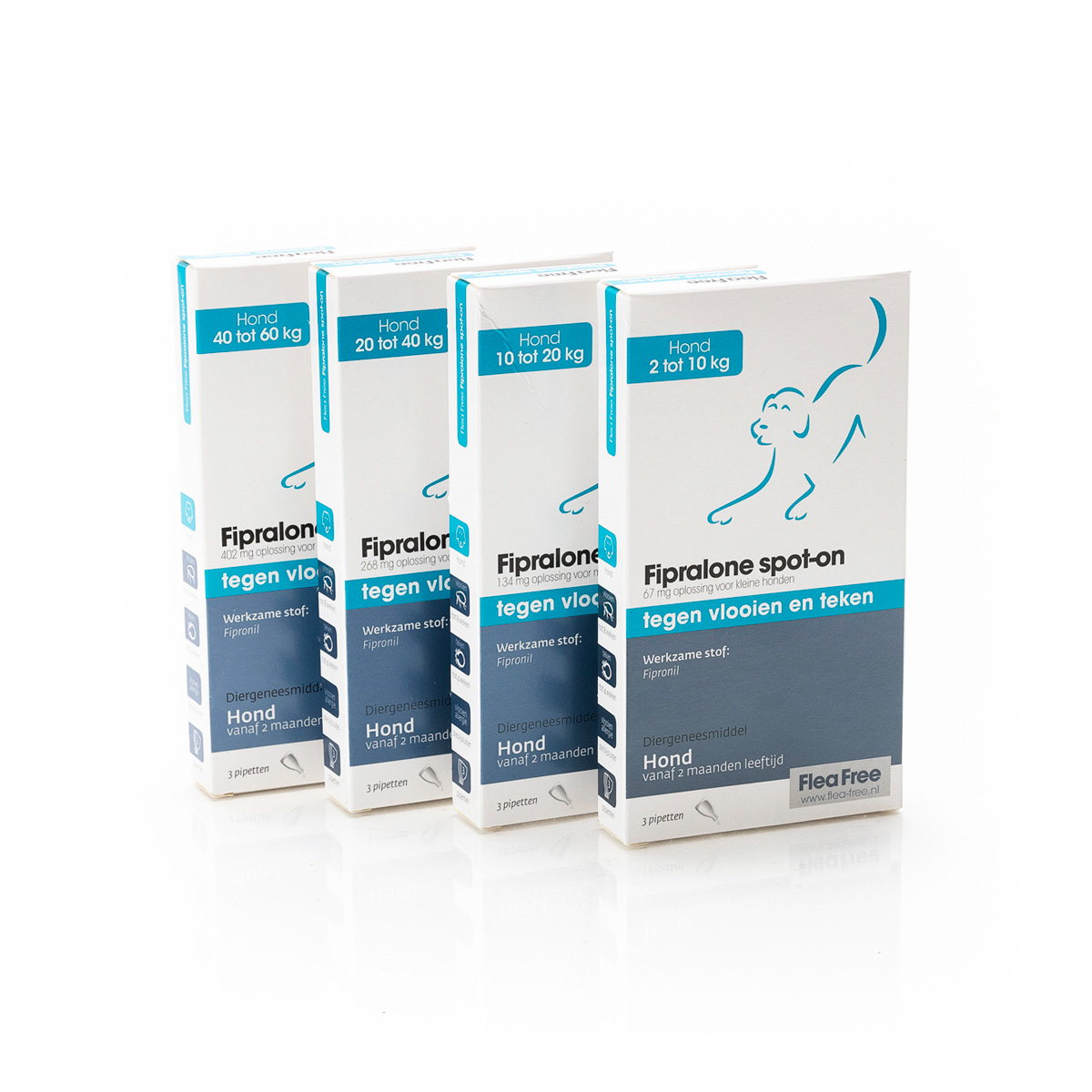 Flea Free Fipralone Anti Vlooien &amp; Tekenmiddel Hond