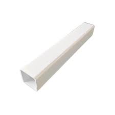 1 1/2" x 1 1/2" x 96" White Vinyl Hollow Picket