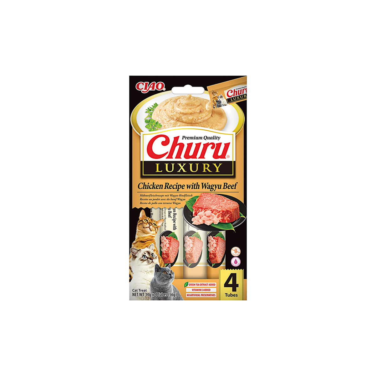 Inaba Kattensnack Churu Luxury Wagyu Beef