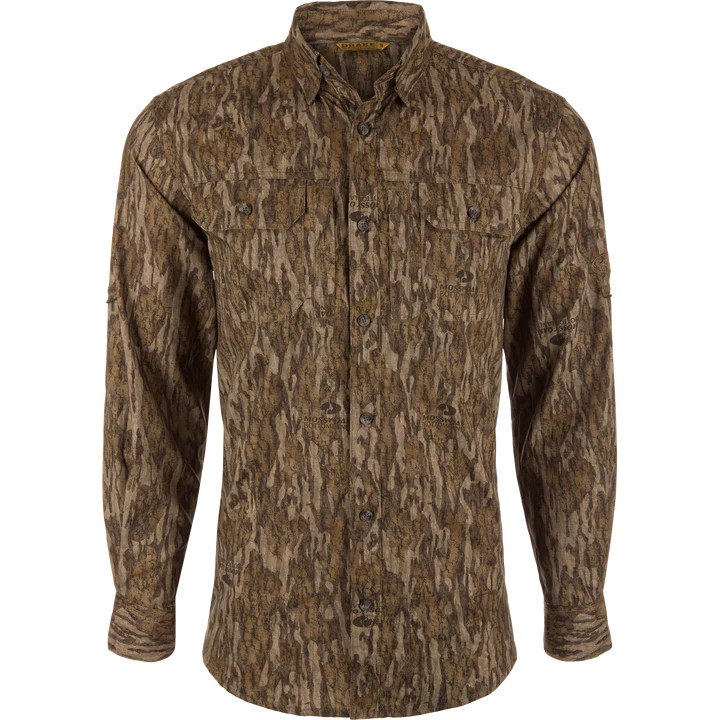 Drake EST Wingshooter Trey Long Sleeve Shirt Bottomland