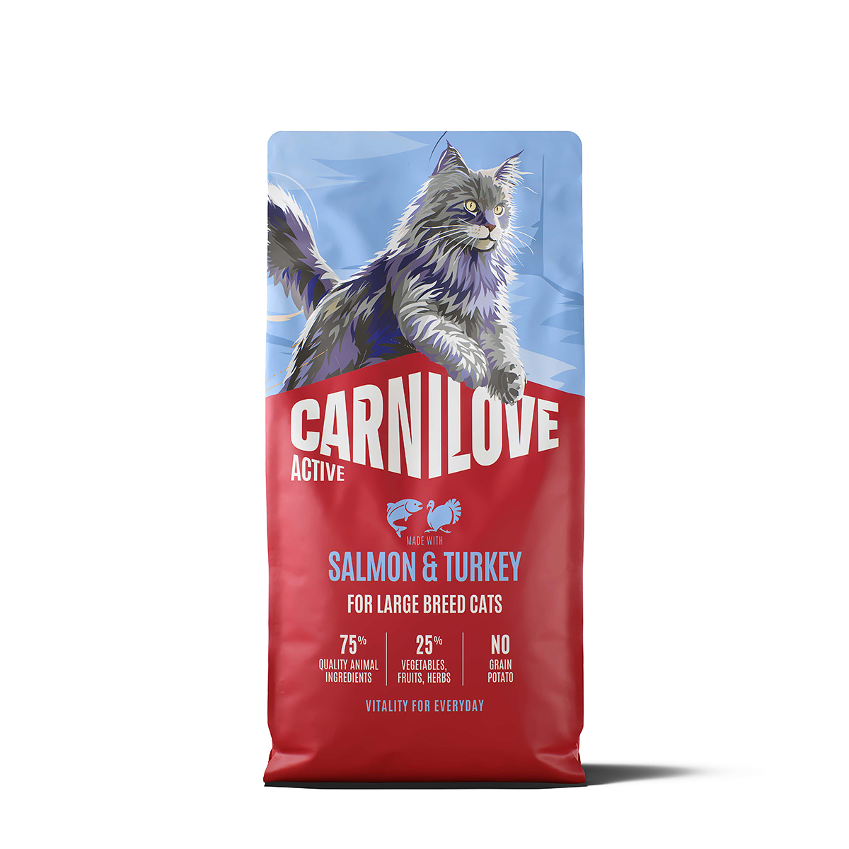 Carnilove Active Kattenvoeding Salmon & Turkey Large