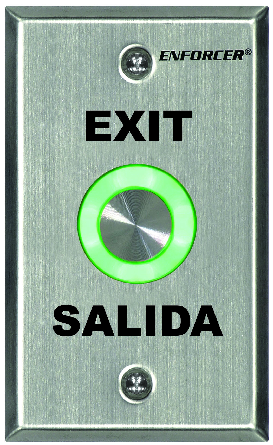 Exit Button Piezoelectric Touch Single Gang