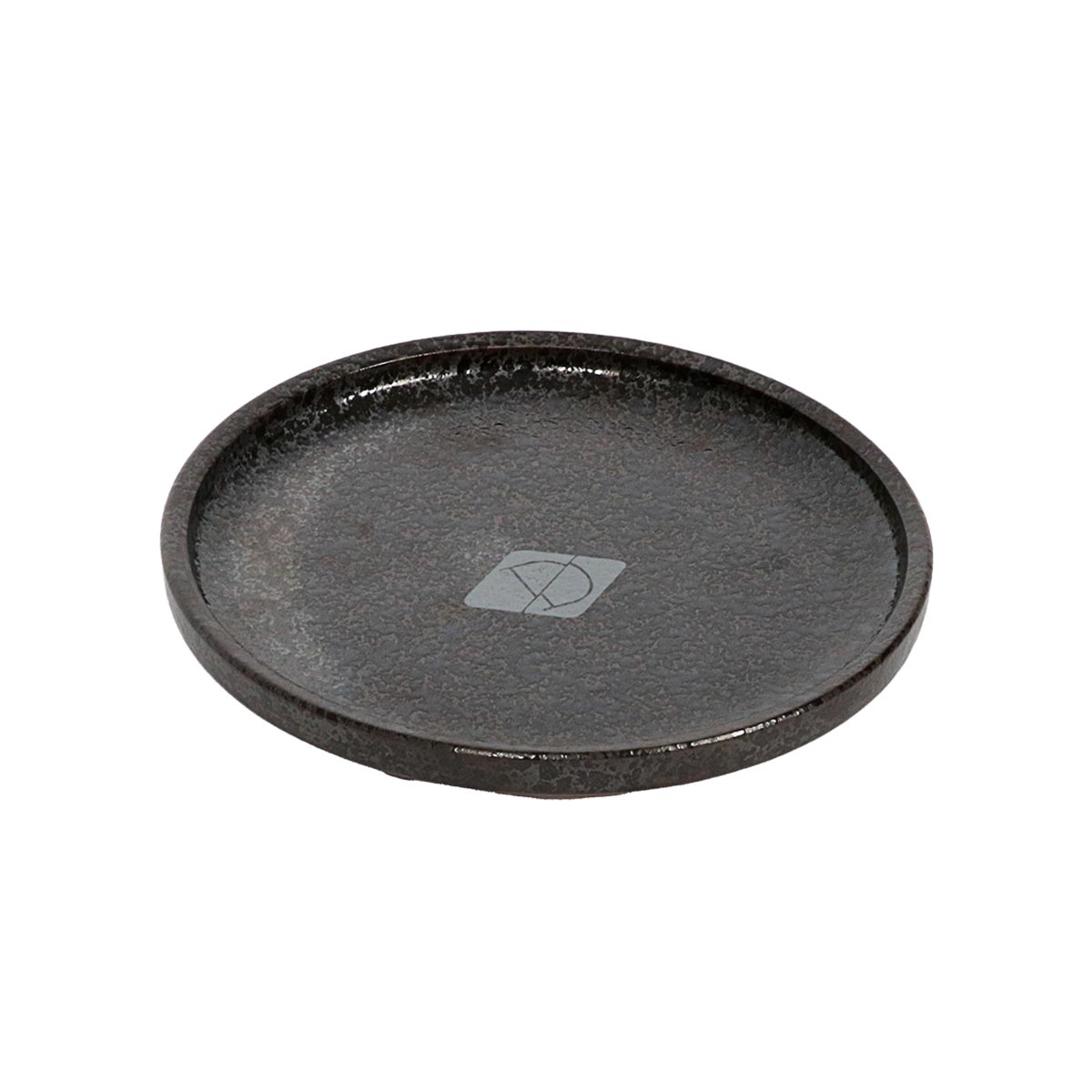 D&D Voerbak Plate Kat Jasper Zwart