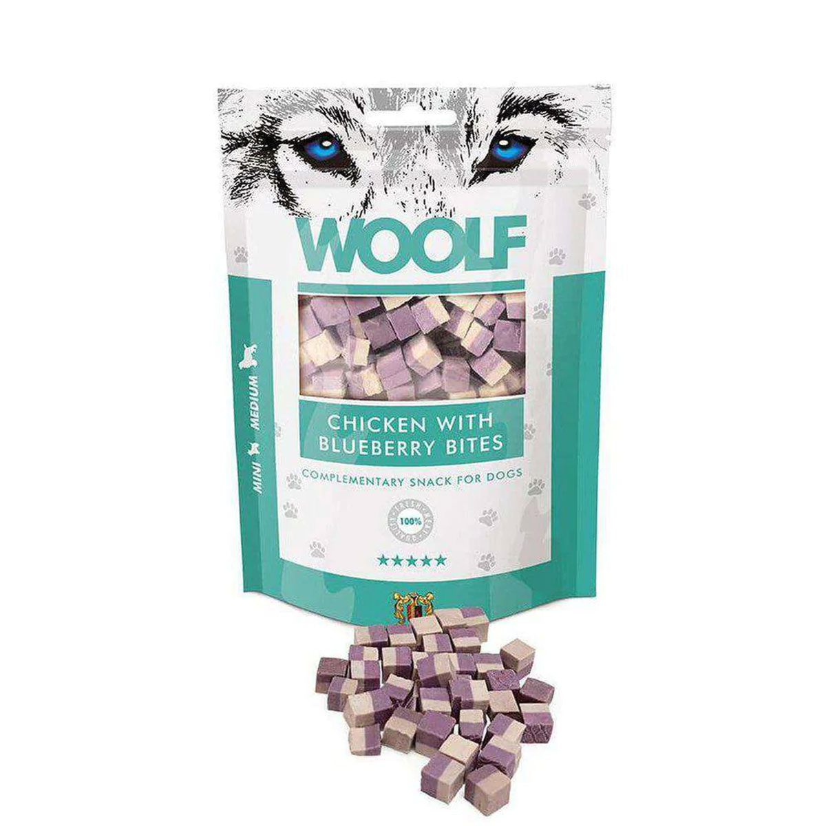 Woolf Hondensnacks Chicken With Blueberry Bites