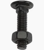 5/16" x 1 1/4" Carriage Bolt W/Nut Black