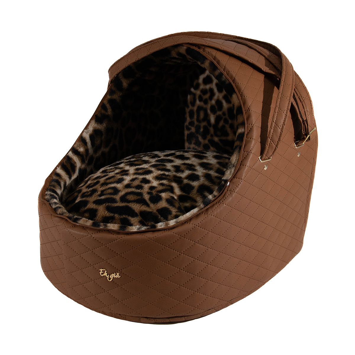 Eh Gia Autostoel Car Igloo Square Caramello Leopard Maat 3