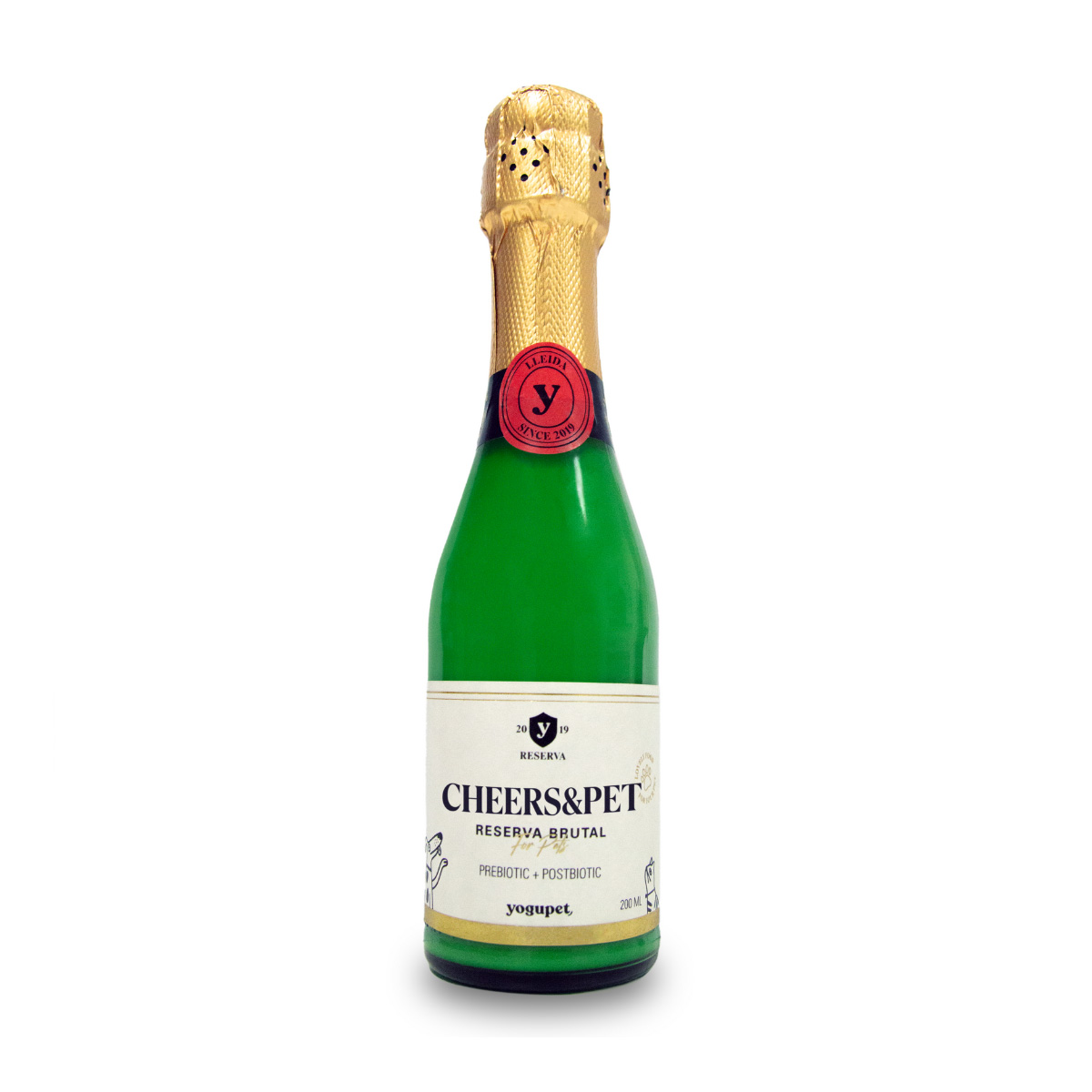 Yogupet Cheers&Pet Champagne Hond & Kat