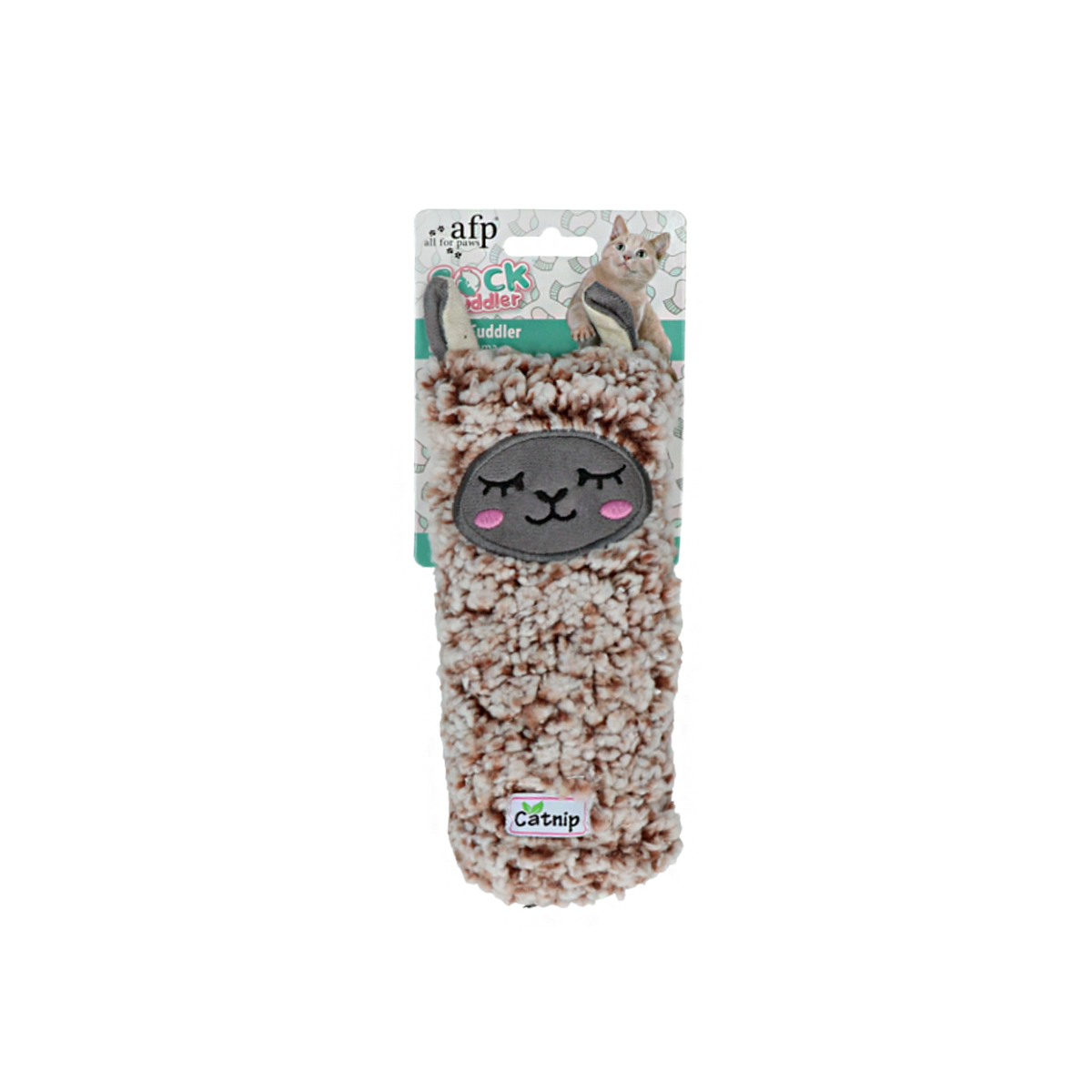 AFP Kattenspeelgoed Sock Cuddler Lama