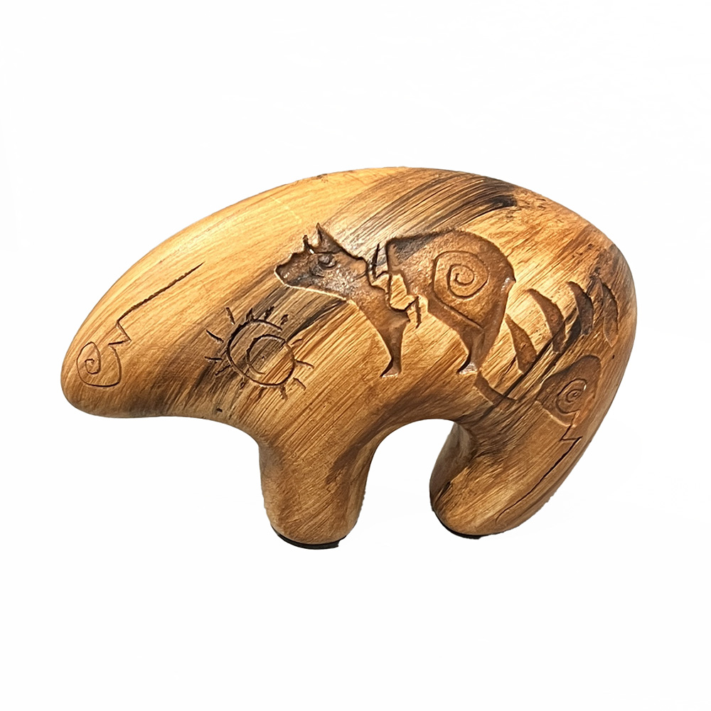 "LIL BEAR FETISH" Petroglyph Pottery 3.5x6x2
