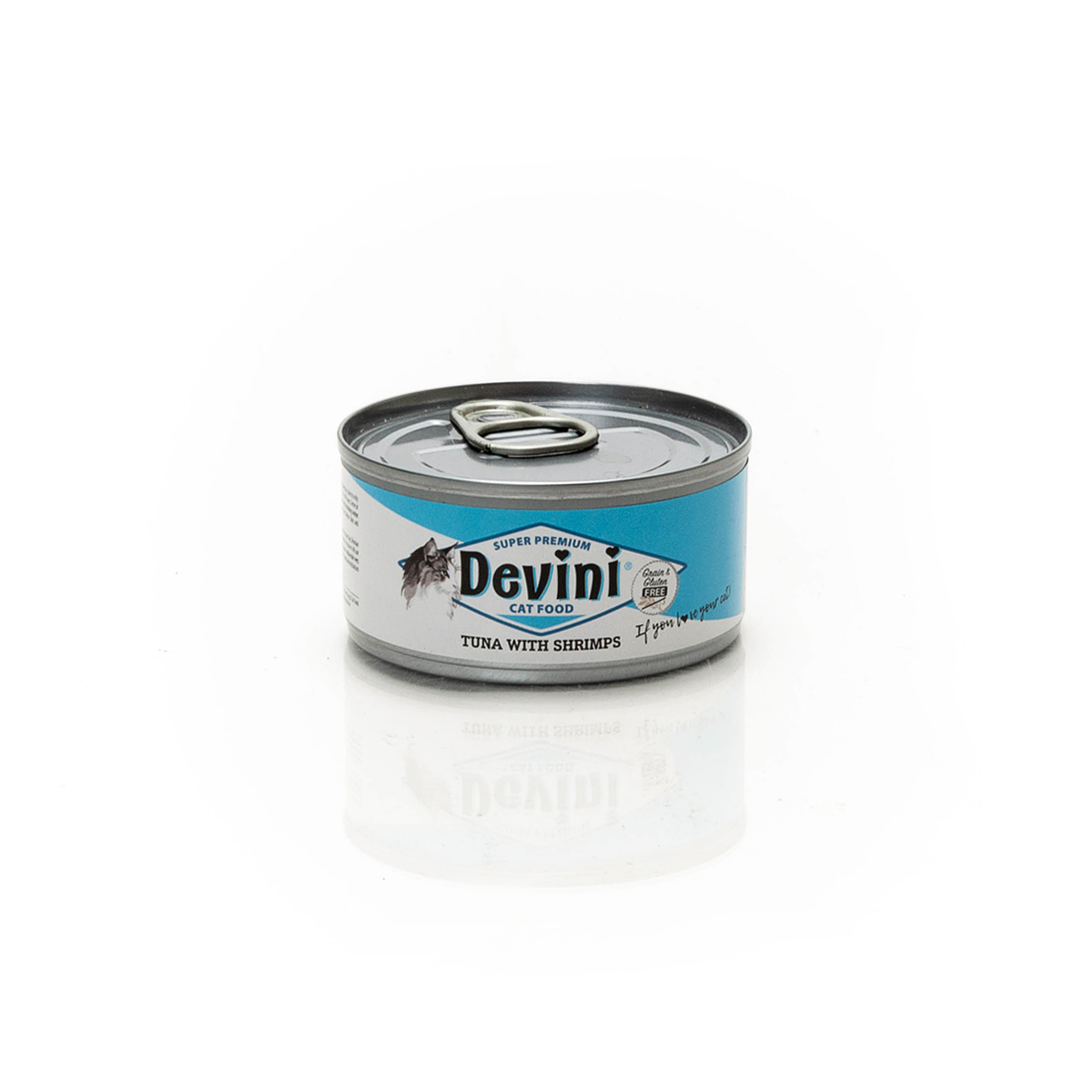Devini Blikvoeding Kat Tuna & Shrimps