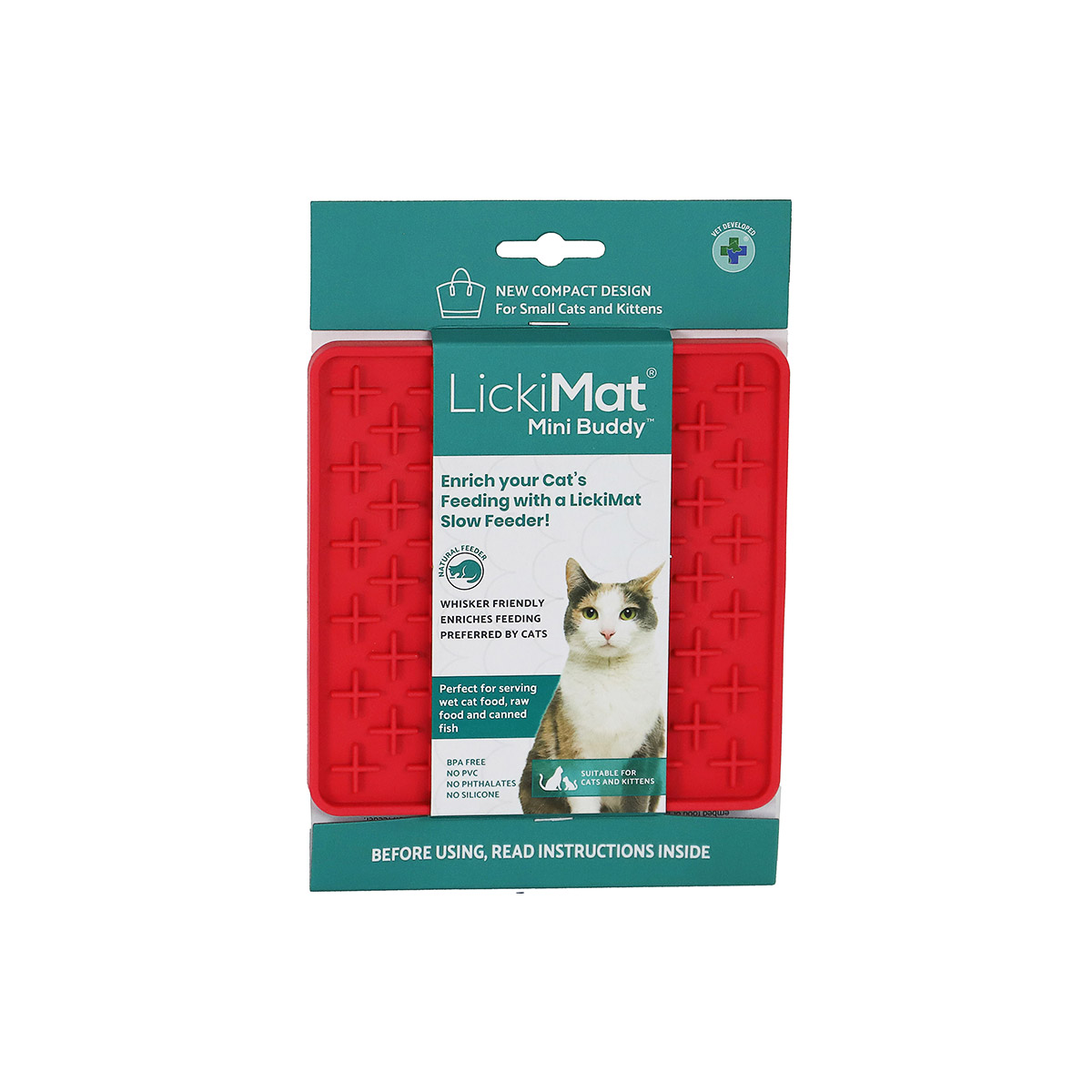 Lickimat Katten Likmat Mini Buddy Roze 15cm