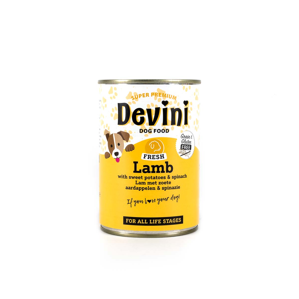 Devini Blikvoeding Hond Lamb