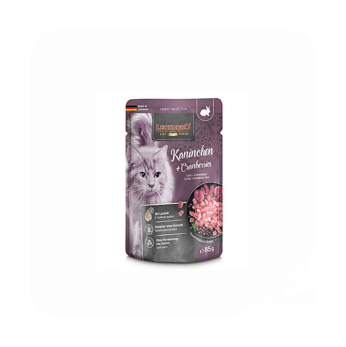 Leonardo Pouch Kat Rabbit & Cranberries