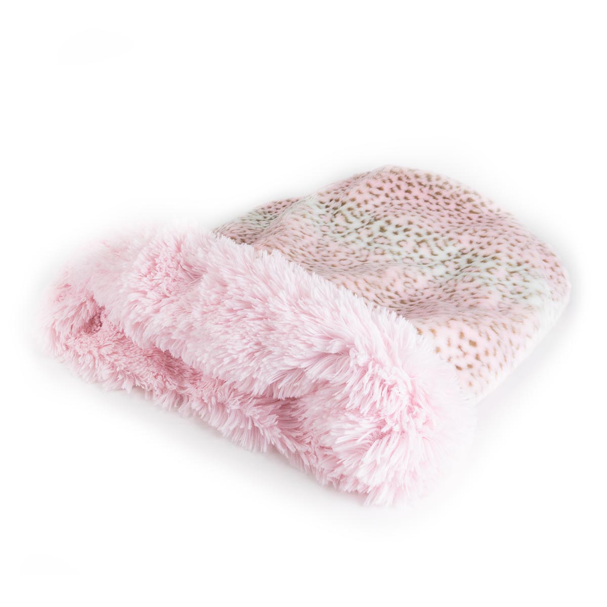 Susan Lanci Cuddle Cup Pink Lynx With Pupy Pink Shag