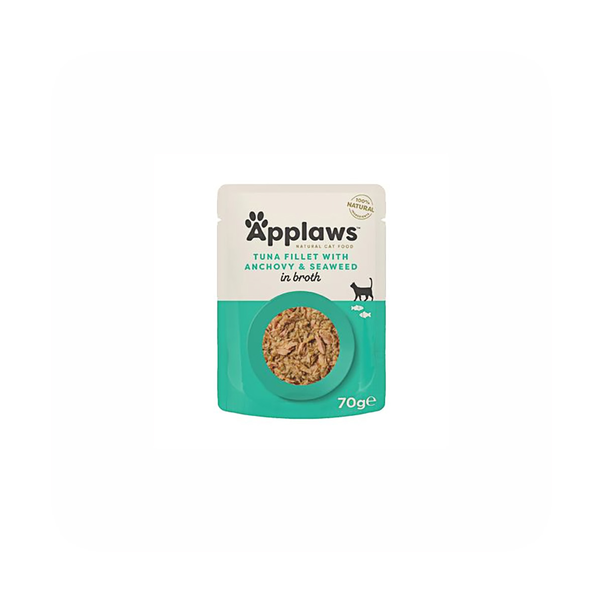Applaws Pouch Kat Tuna Fillet, Anchovy & Seaweed
