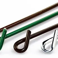8 1/4" 9ga Alum Pig Tail Tie Green