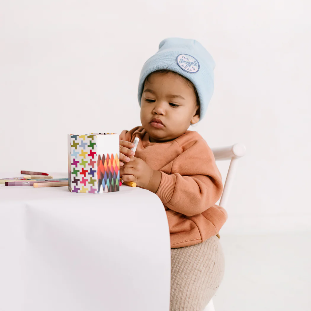 Toddler Beanie w/Patch -asst