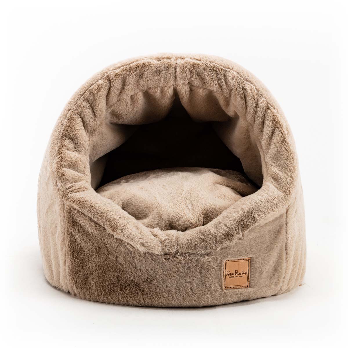Bau Baru Hondenmand Iglo Soft Fur With Bow