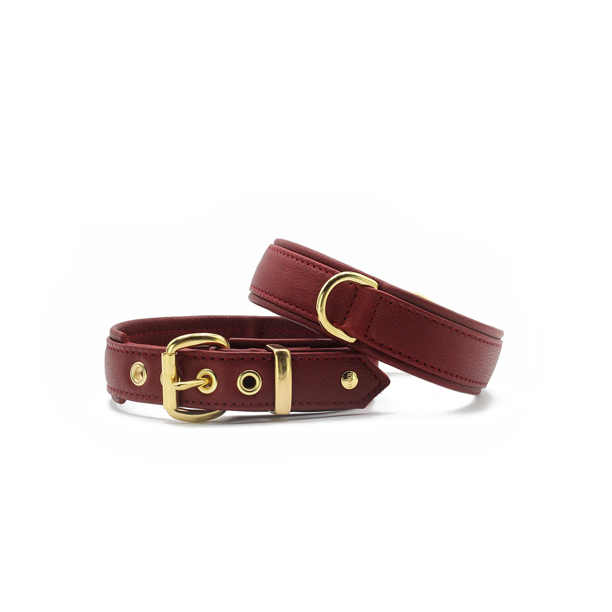 Maul Halsband Exclusive Burgundy 60cm