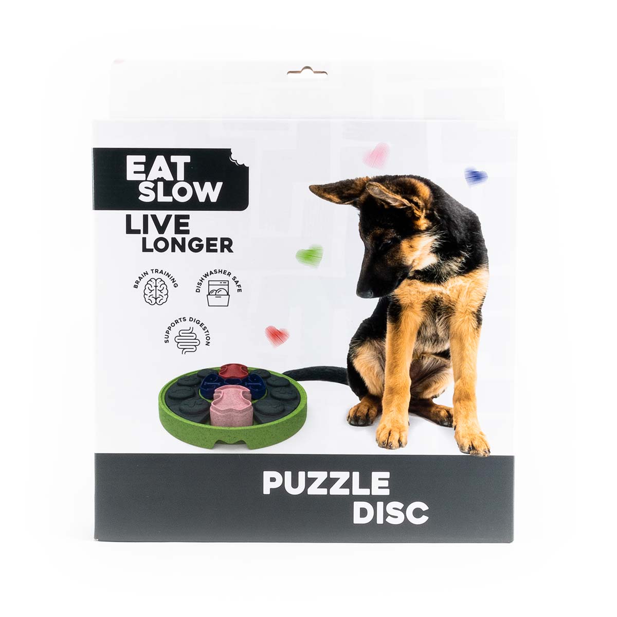 Eat Slow Live Longer Intelligentiespel Puzzle Disc