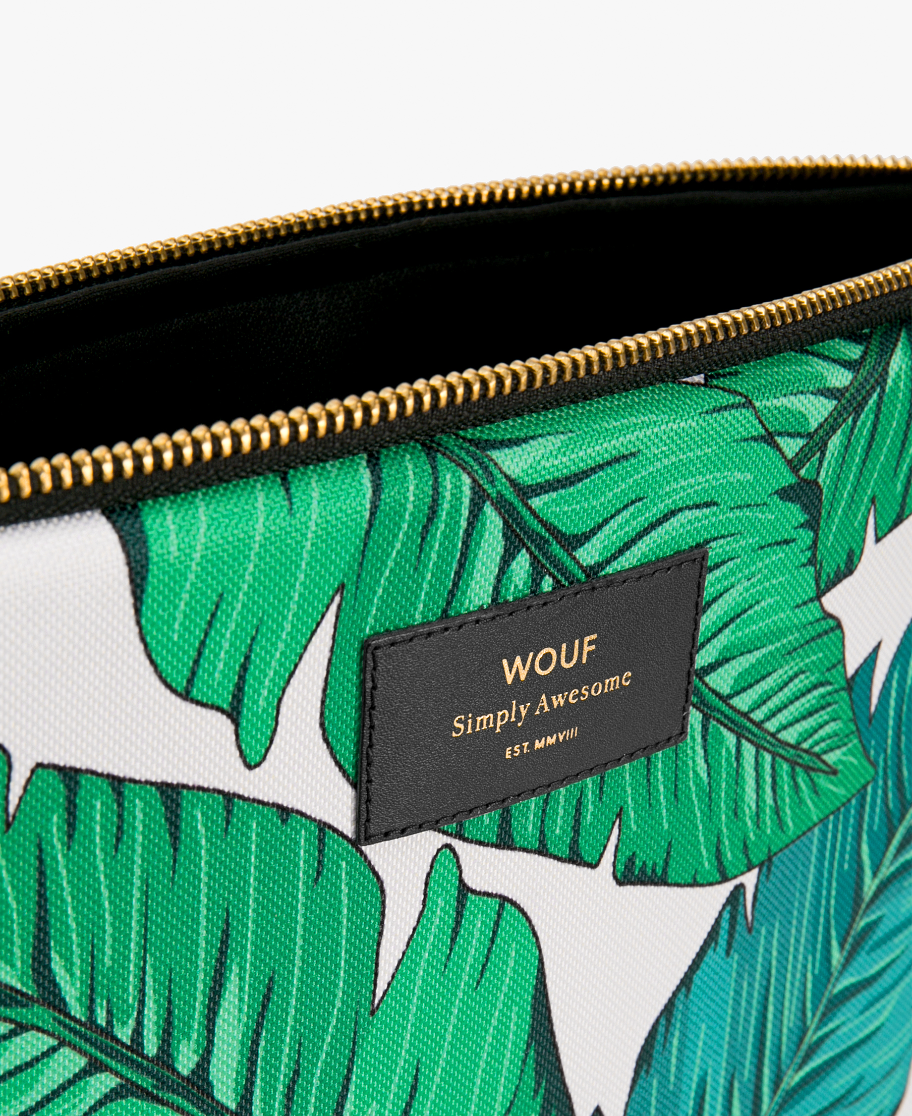 Wouf Laptop Sleeve 13" Tropical detail