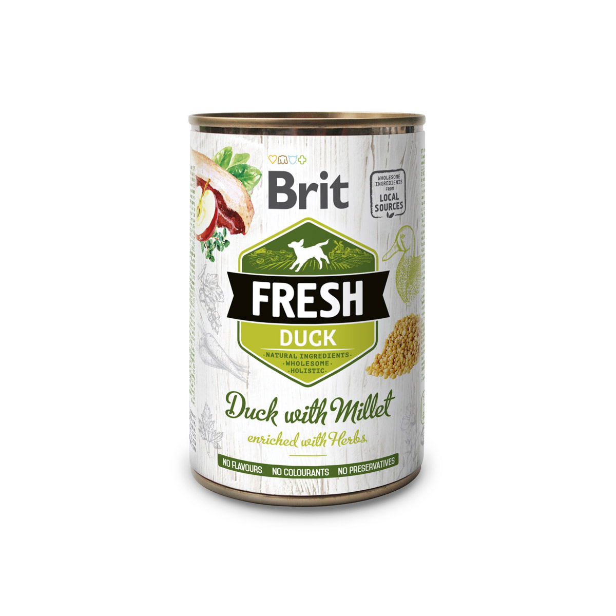 Brit Fresh Blikvoeding Hond Duck